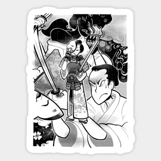 Lady Samurai Sticker